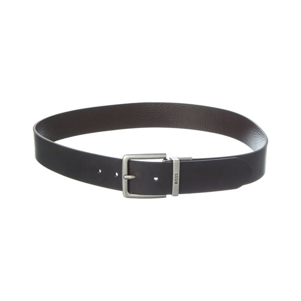 Hugo Boss Omar G Leather Belt, Black